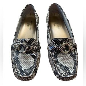Anne Klein Iflex | snake skin buckle flats Grandly size 7.5